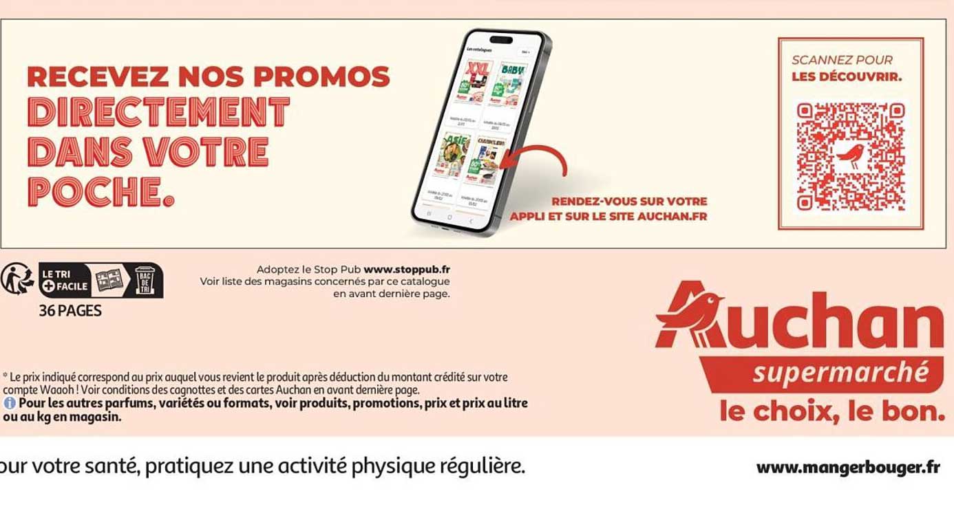 RECEVEZ NOS PROMOS DIRECTEMENT DANS VOTRE POCHE.