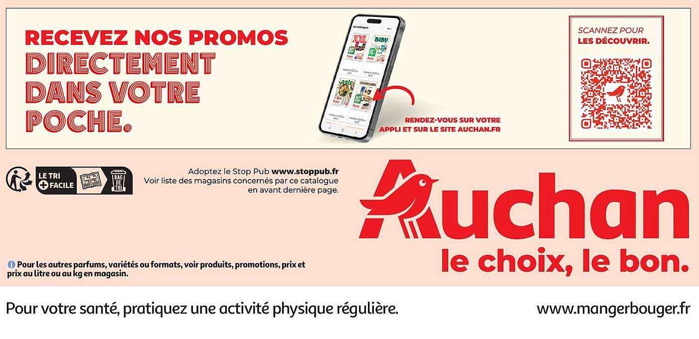 RECEVEZ NOS PROMOS DIRECTEMENT DANS VOTRE POCHE.