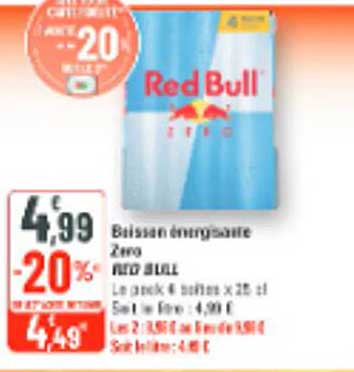 Red Bull - Boisson énergisante Zero