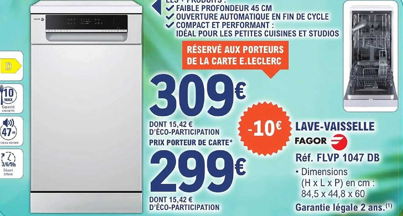 RÉSERVÉ AUX PORTEURS DE LA CARTE E.LECLERC