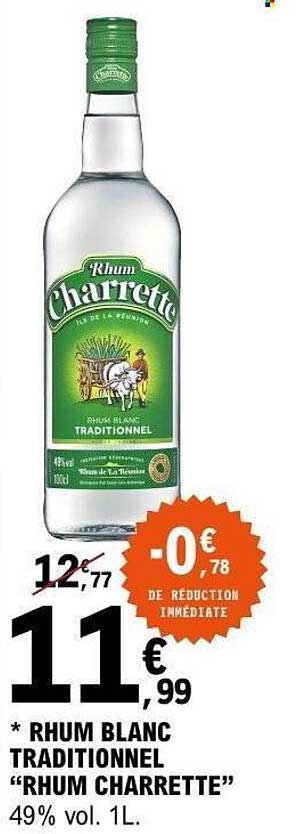 * RHIUM BLANC TRADITIONNEL “RHUM CHARRETTE”