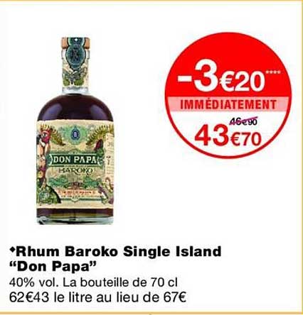 Rhum Baroko Single Island “Don Papa”