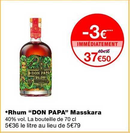 Rhum “DON PAPA” Masskara