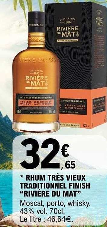 RHUM TRÈS VIEUX TRADITIONNEL FINISH “RIVIÈRE DU MÂT”
