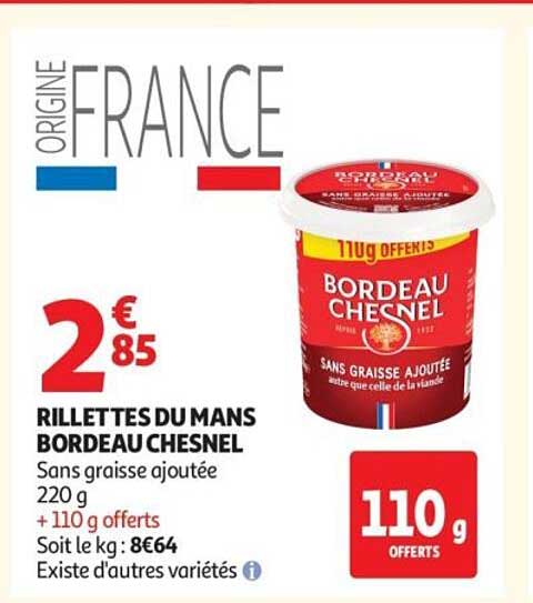 RILLETTES DU MANS BORDEAU CHESNEL