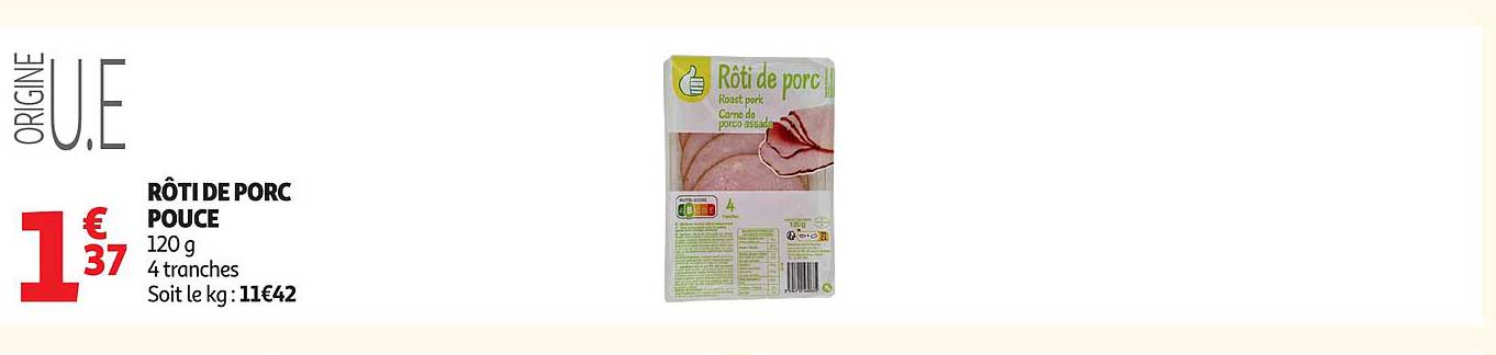 RÔTI DE PORC POUCE