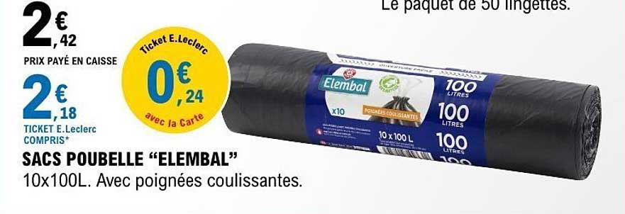 SACS POUBELLE “ELEMBAL”