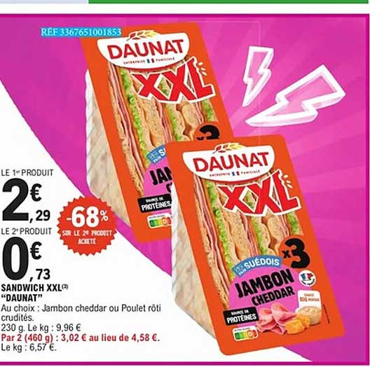 SANDWICH XXL "DAUNAT"