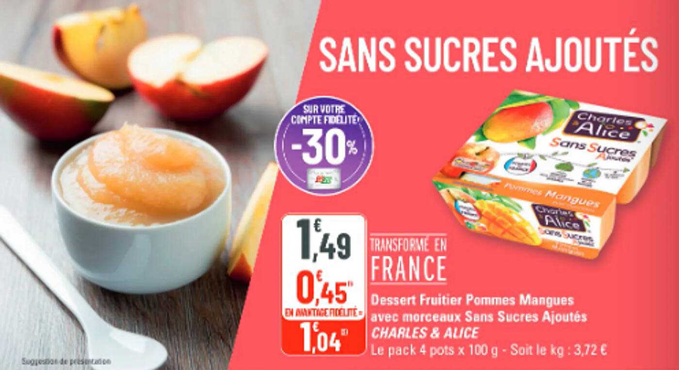 Sans sucres ajoutés