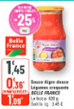 Sauce bolognaise légumes croquants BELLE FRANCE