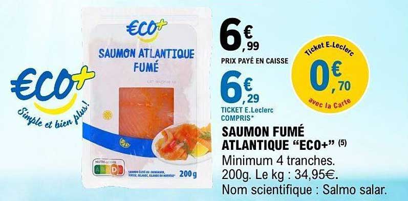SAUMON FUMÉ ATLANTIQUE “ECO+”