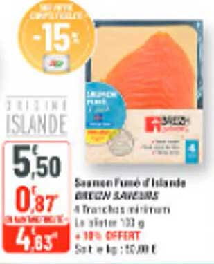 Saumon Fumé d’Islande LE GRAIN SAUVAGE