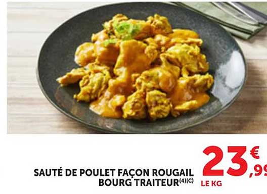SAUTÉ DE POULET FAÇON ROUGAIL BOURG TRAITEUR(4)(C)