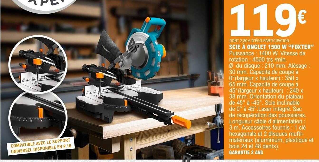 SCIE À ONGLET 1500 W "FOXTER"