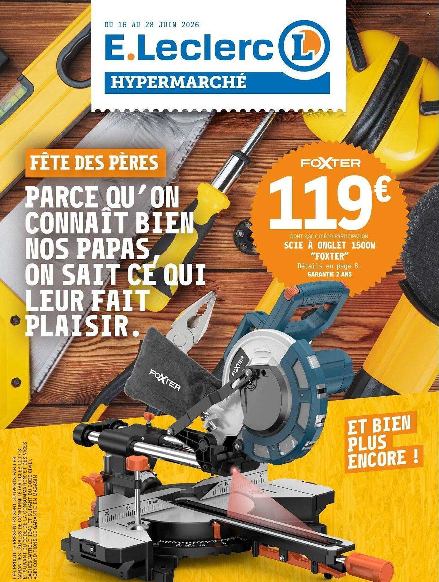 SCIE A ONGLET 1500W “FOXTER”