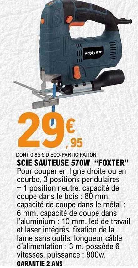 SCIE SAUTEUSE 570W “FOXTER”