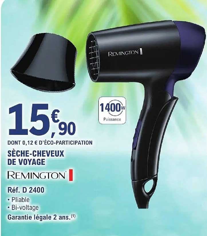 SÈCHE-CHEVEUX DE VOYAGE REMINGTON
