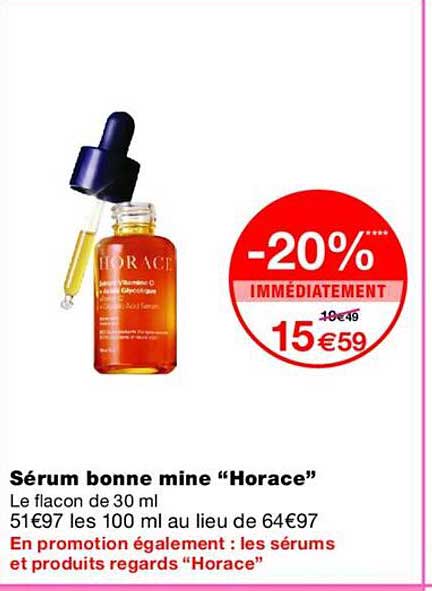 Sérum bonne mine “Horace”