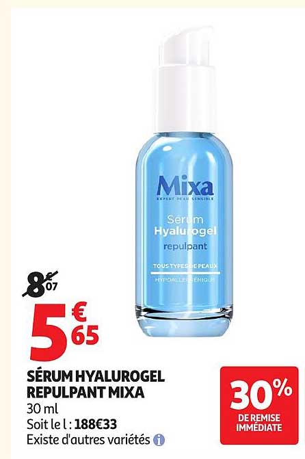 SÉRUM HYALUROGEL REPULPANT MIXA