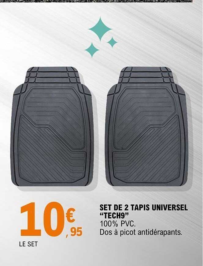 SET DE 2 TAPIS UNIVERSEL “TECH”