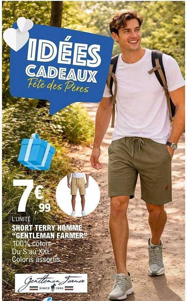SHORT TERRY HOMME "GENTLEMAN FARMER"