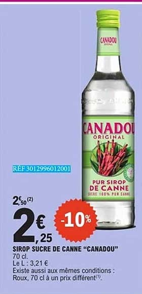 SIROP SUCRE DE CANNE "CANADOU"