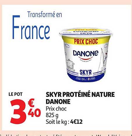 SKYR PROTÉINÉ NATURE DANONE