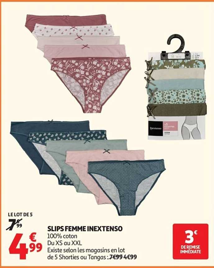 SLIPS FEMME INEXTENSO