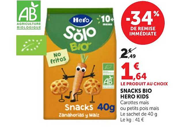 SNACKS BIO HERO KIDS