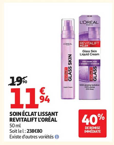 SOIN ÉCLAT LISSANT REVITALIFT L'ORÉAL
