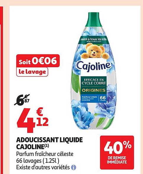 Soit 0€06 le lavage