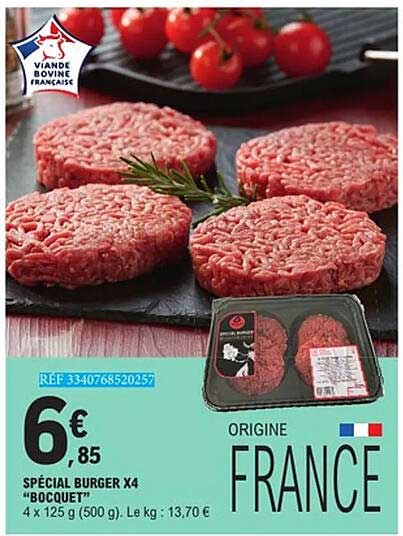 SPÉCIAL BURGER X4 “BOCQUET”