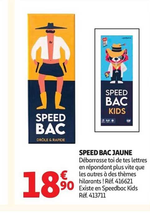 SPEED BAC JAUNE