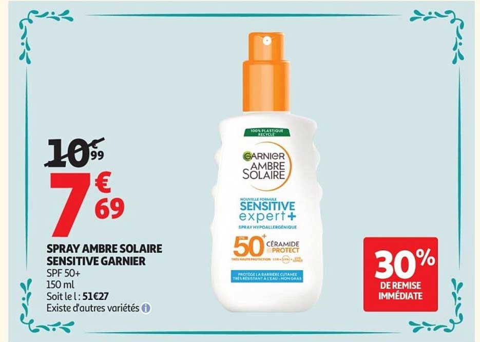 SPRAY AMBRE SOLAIRE SENSITIVE GARNIER
