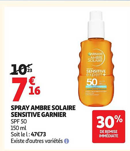 SPRAY AMBRE SOLAIRE SENSITIVE GARNIER