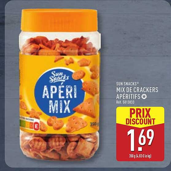 SUN SNACKS® MIX DE CRACKERS APÉRITIFS