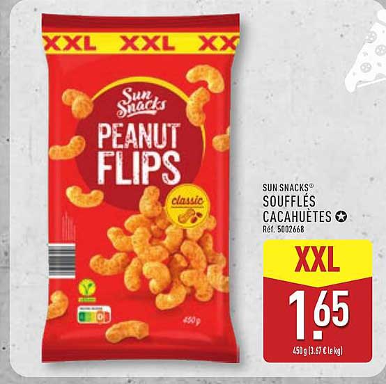 SUN SNACKS® SOUFFLÉS CACAHUÈTES