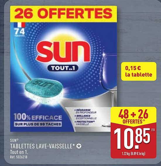 SUN TABLETTES LAVE-VAISSELLE*