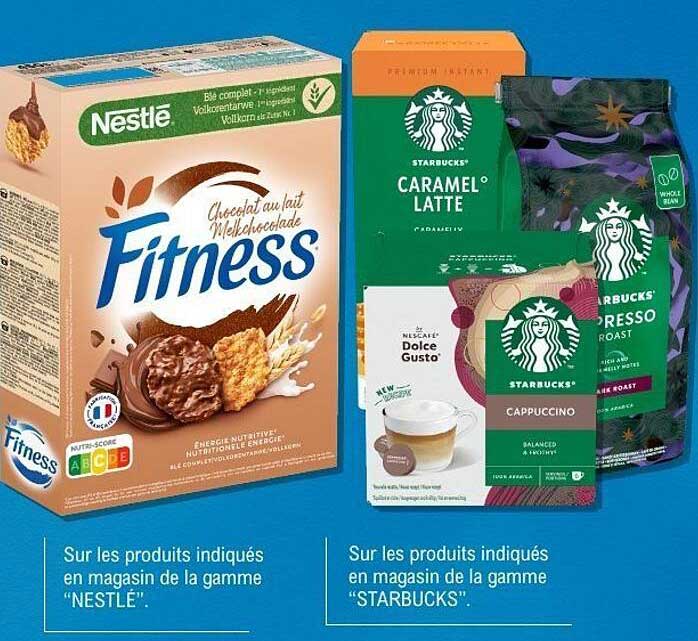 Sur les produits indiqués en magasin de la gamme “NESTLÉ”.