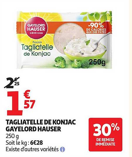 TAGLIATELLE DE KONJAC GAYLORD HAUSER 250 g