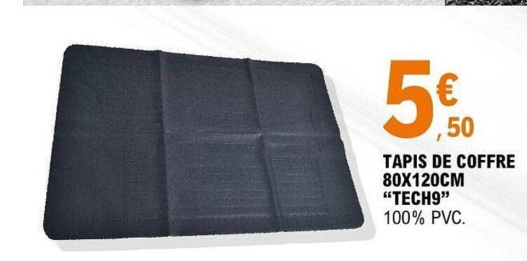 TAPIS DE COFFRE 80X120CM “TECH9” 100% PVC.