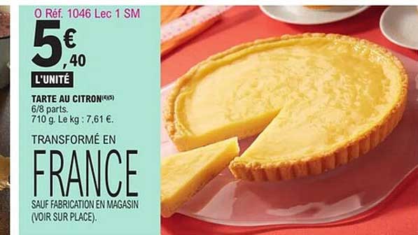 TARTE AU CITRON (4X)