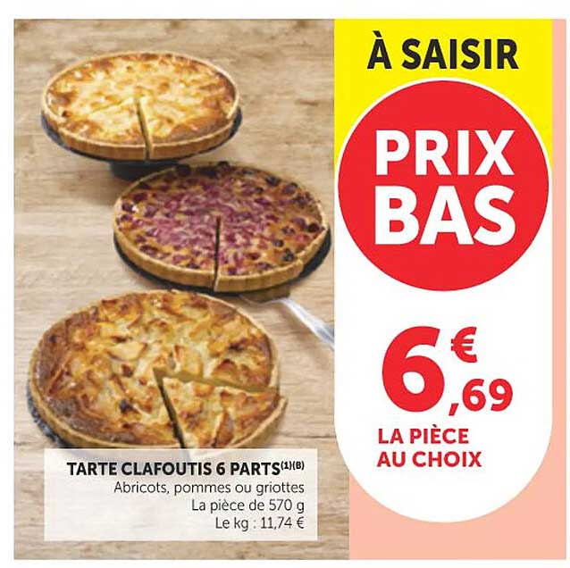 TARTE CLAFOUTIS 6 PARTS