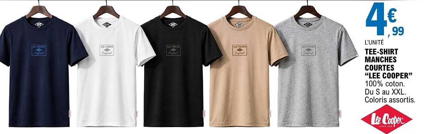 TEE-SHIRT MANCHES COURTES “LEE COOPER”