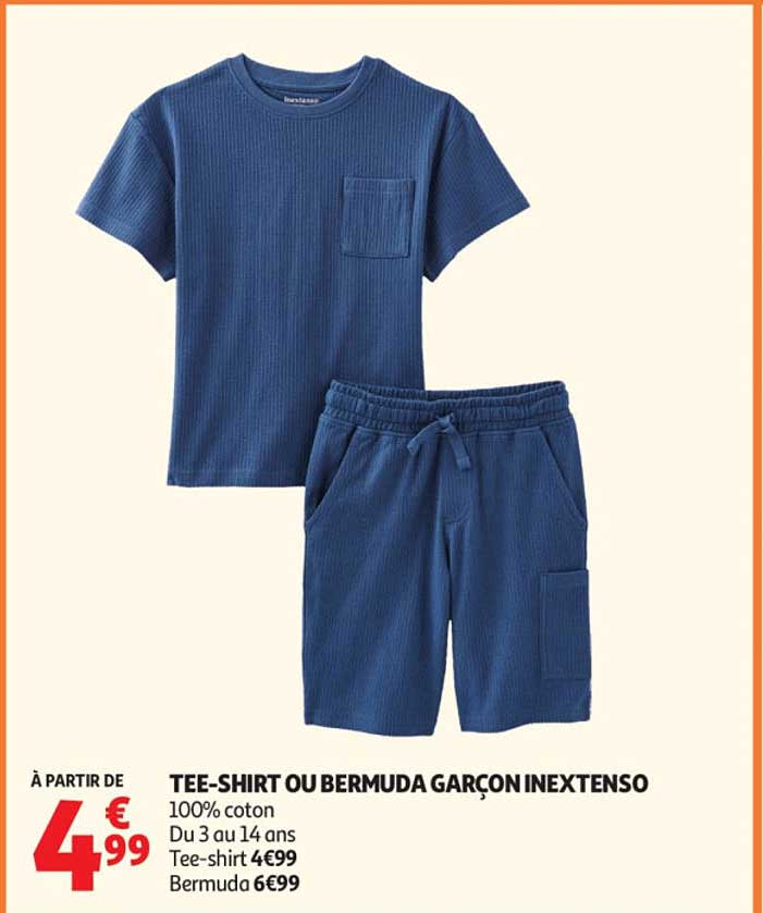 TEE-SHIRT OU BERMUDA GARÇON INEXTENSO