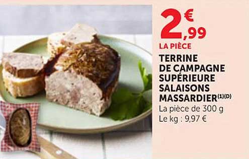 TERRINE DE CAMPAGNE SUPÉRIEURE SALAISONS MASSARDIER