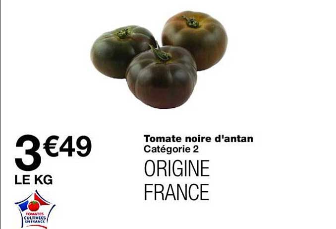 Tomate noire d'antan Catégorie 2 ORIGINE FRANCE