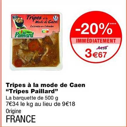 Tripes à la mode de Caen “Tripes Paillard”