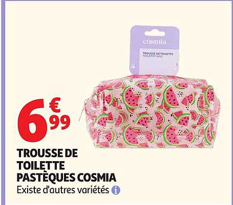 TROUSSE DE TOILETTE PASTÈQUES COSMIA