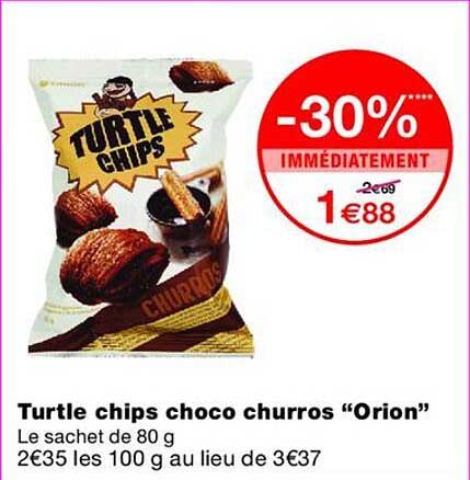 Turtle chips choco churros “Orion”